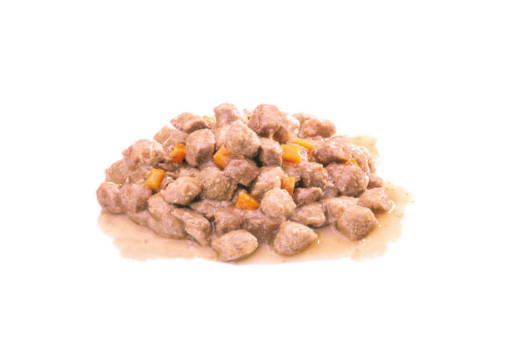 ViVAPET Katzen-Nassfutter Saftige Häppchen Wild, Geflügel, Karotten